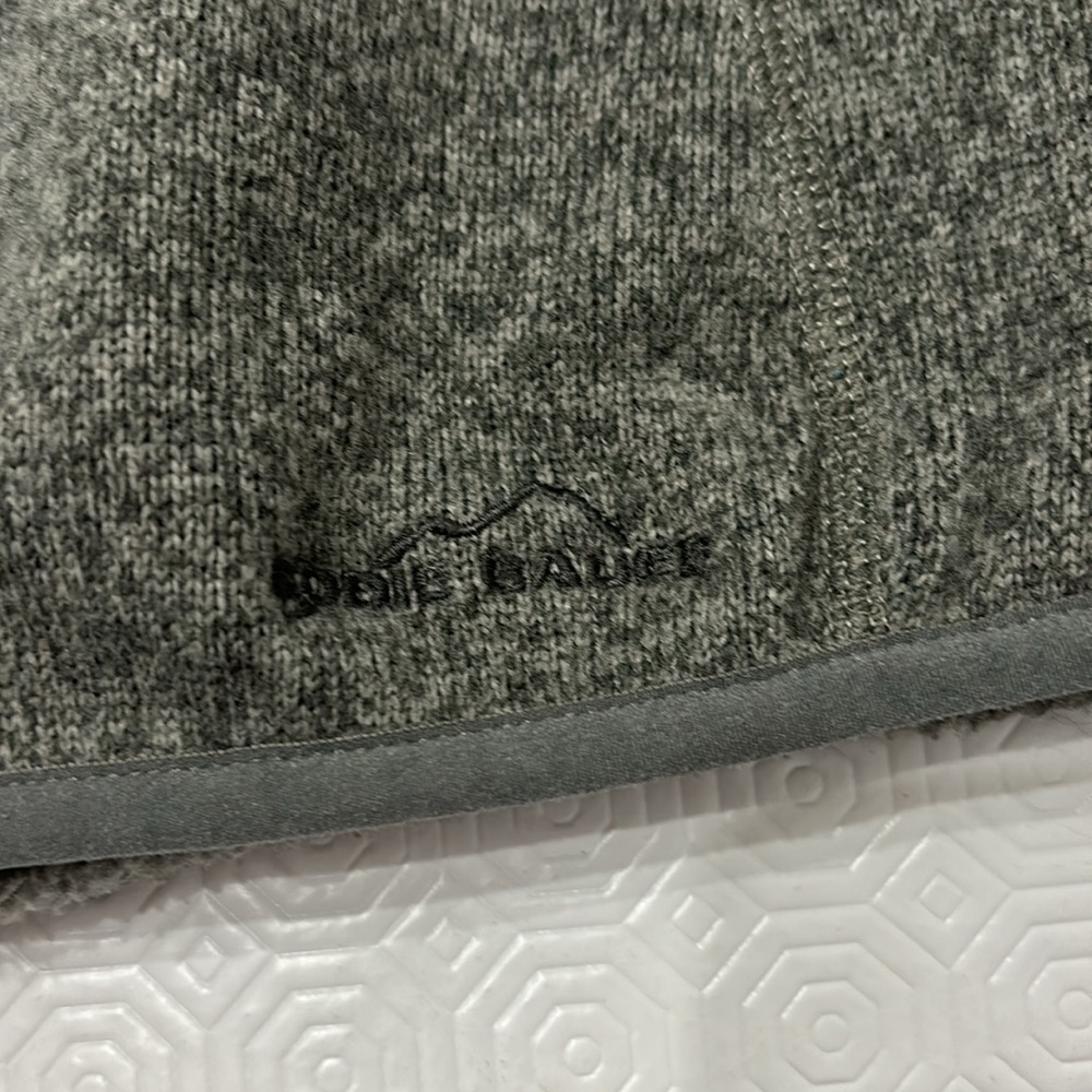 Eddie Bauer 1/4 Zip Fleece Sweater XXL Grey - Picture 6 of 11